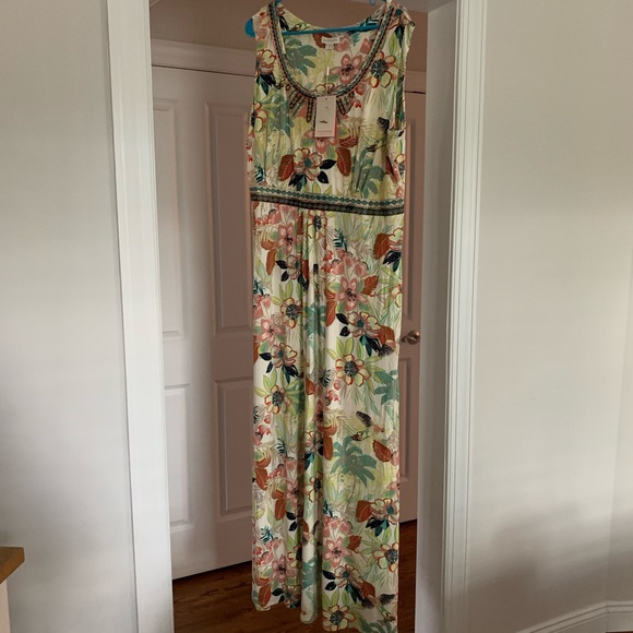 NWT Monsoon Tropicana Maxi Dress - Plus Size - Picture 2 of 5